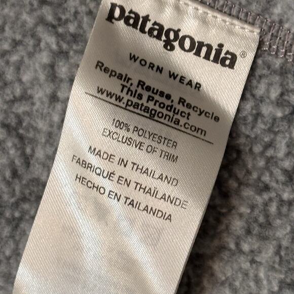 Patagonia Better Sweater Women's XS Heather Gray (Birch White) 1/4 Zip Pullover - Picture 5 of 5